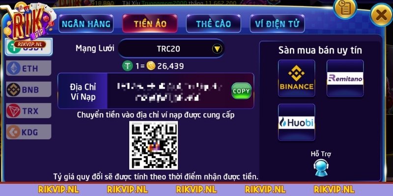 Gửi vốn qua tiền ảo