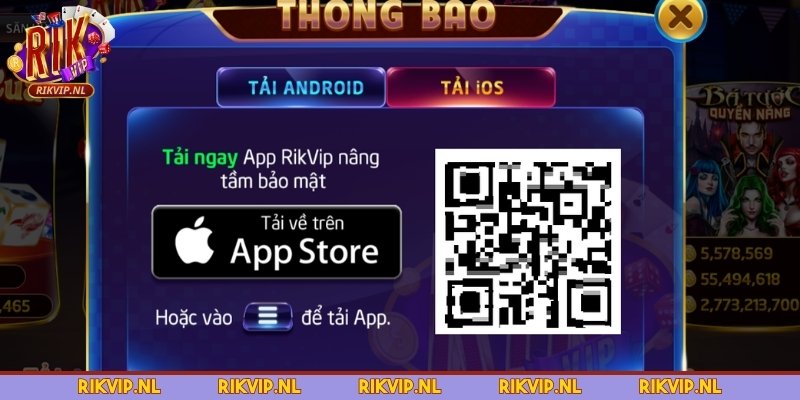 Tải app Rikvip cho iOS