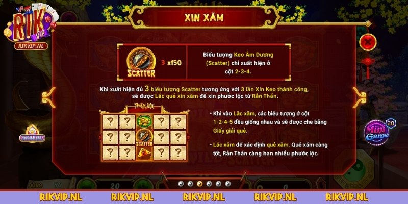 Tính năng đặc biệt khi tham gia chơi game slots xin xăm
